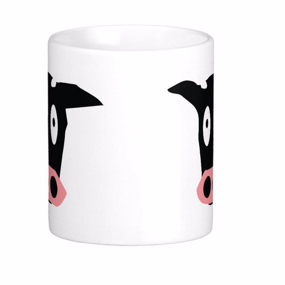 Funny Comic Cow Head Mug