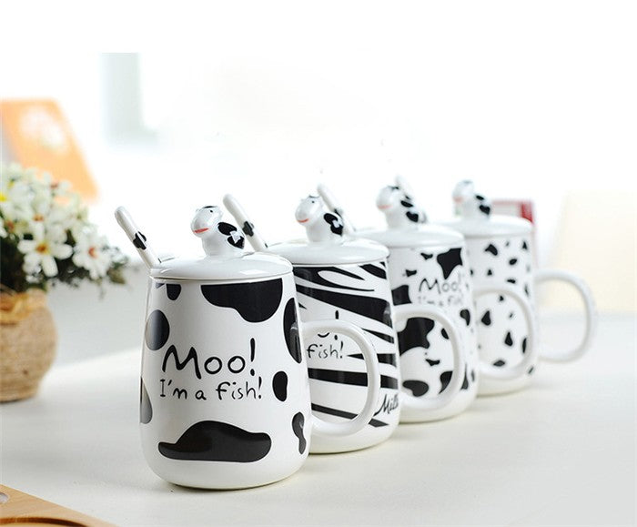 Ceramic Dairy Cow Design Mug