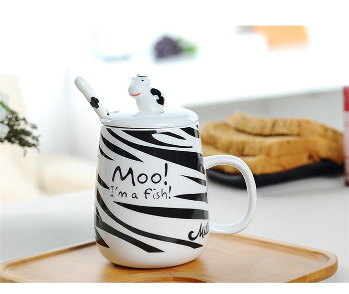 Ceramic Dairy Cow Design Mug