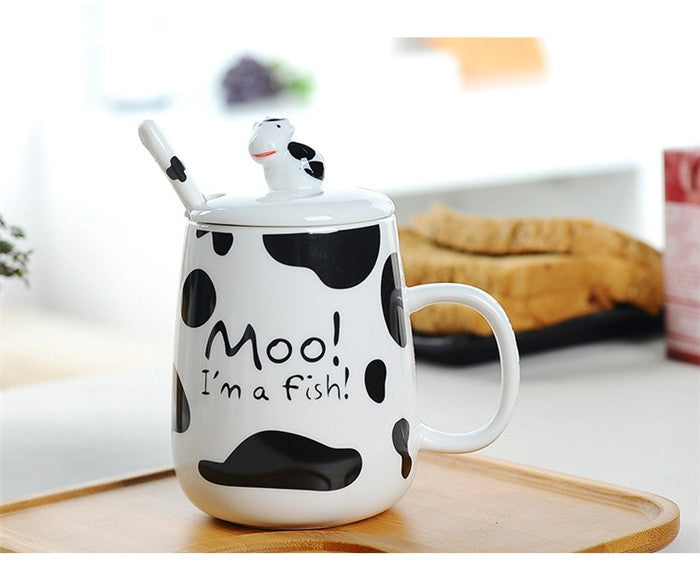 Ceramic Dairy Cow Design Mug