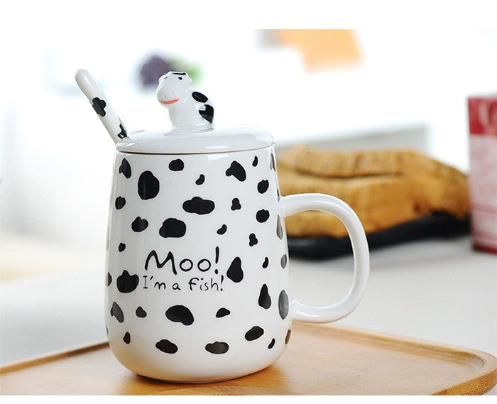Ceramic Dairy Cow Design Mug