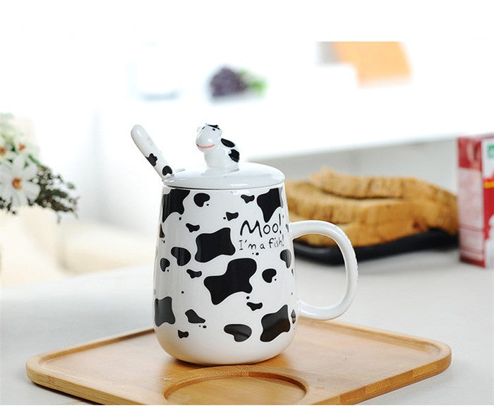Ceramic Dairy Cow Design Mug