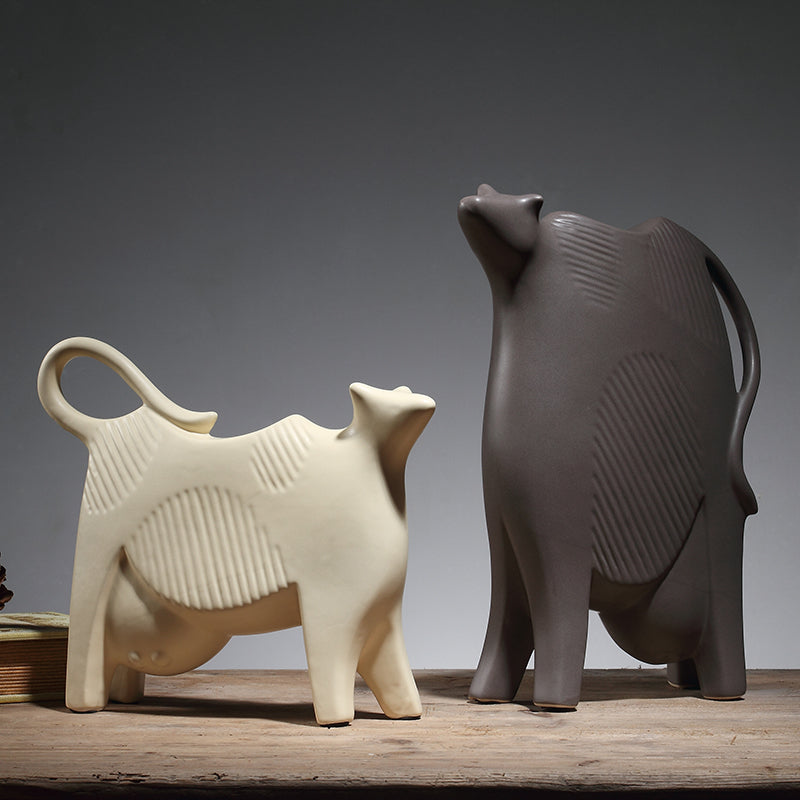 Ceramic Handicraft Dairy Cow Figurine