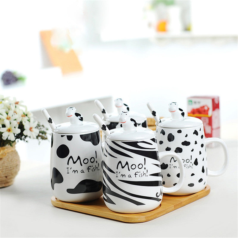 Ceramic Dairy Cow Design Mug