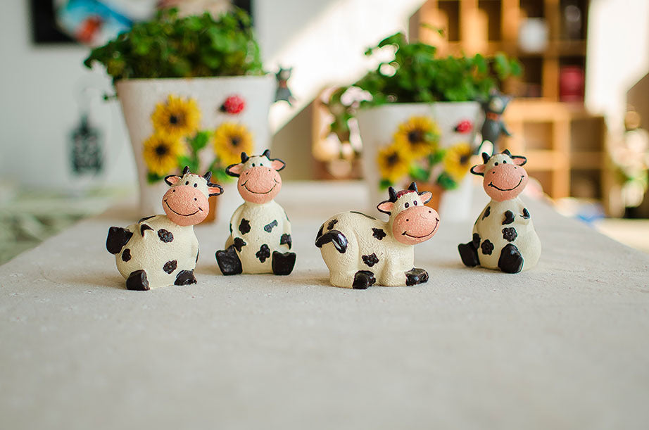 Resin Cow Figurine