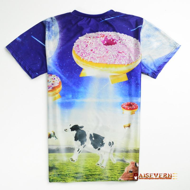 New Funny Donut's UFO Cow T Shirt