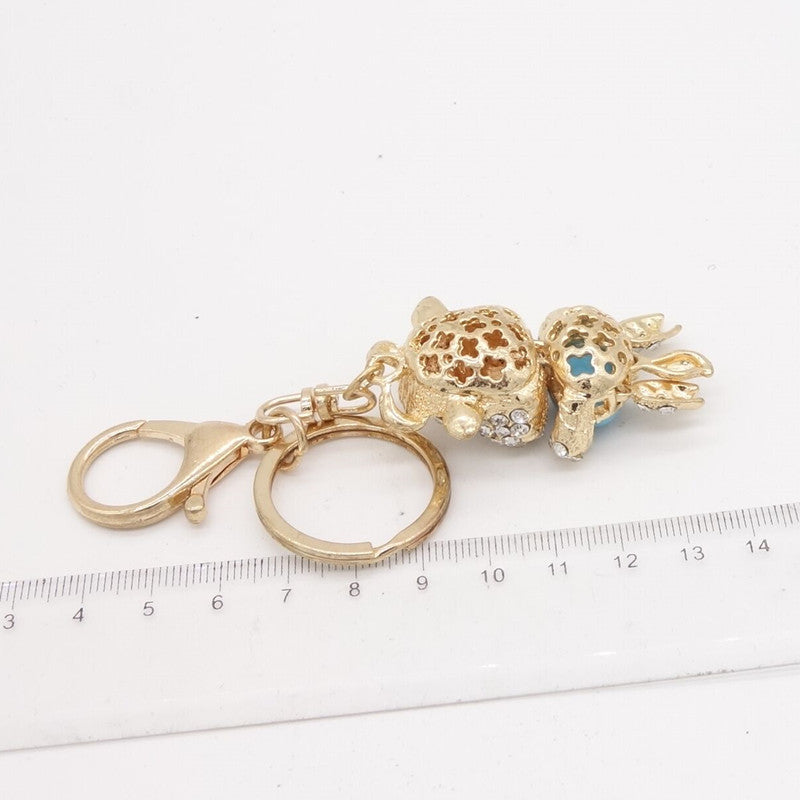 Crystal Cow Keychain