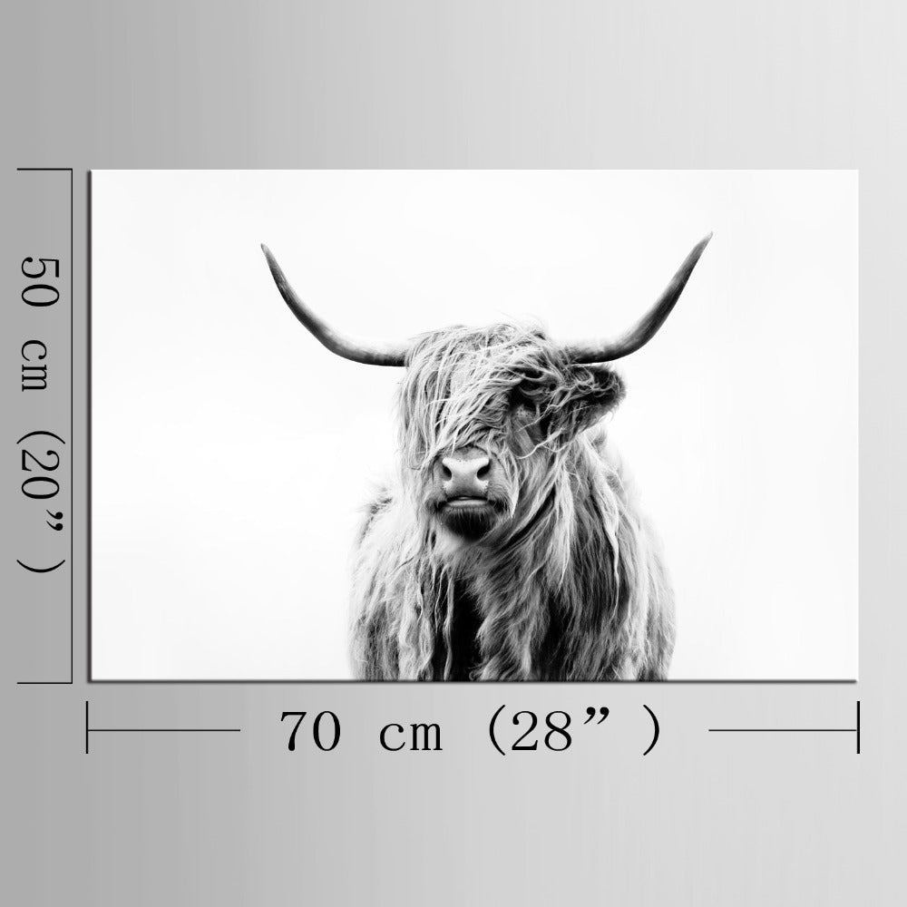 Abstract Home Decor Cow Oil Painting