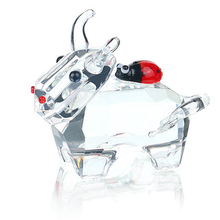 Glass Crystal Cow  Figurines