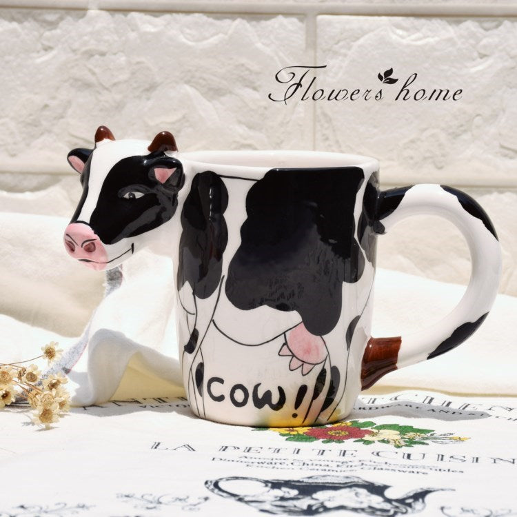 Porcelain Coffee Cow's Mug