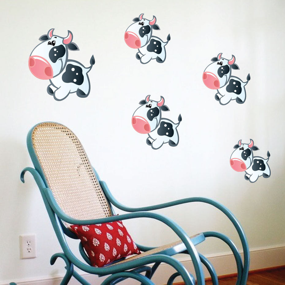 Removable Cow Poster Sticker
