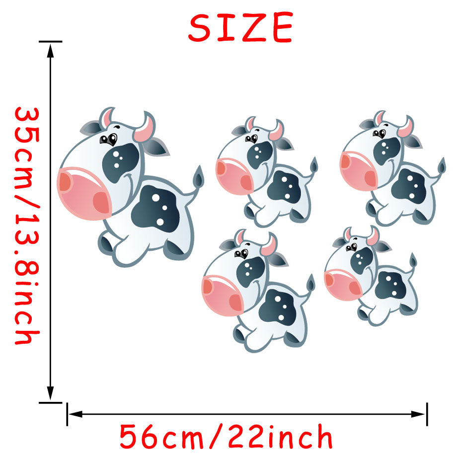 Removable Cow Poster Sticker