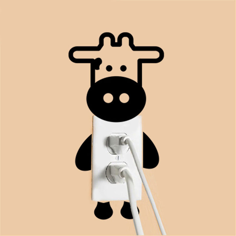 Cow Socket Wall Stickers