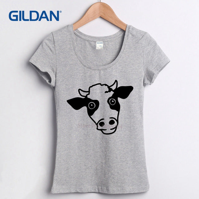 Women's Cow Cotton T-shirt
