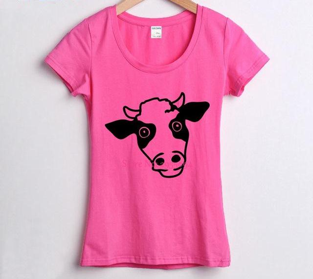 Women's Cow Cotton T-shirt