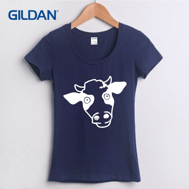 Women's Cow Cotton T-shirt