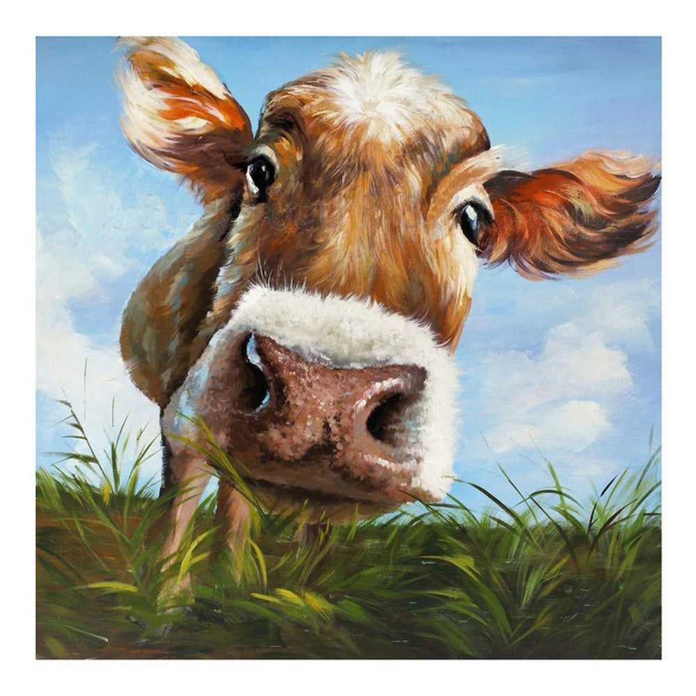 Modern Cow Canvas Painting