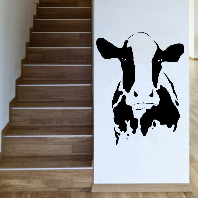 Cute Cow Head Sticker