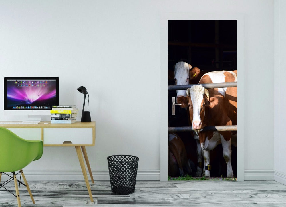 Mural Cow's Door Wall Sticker