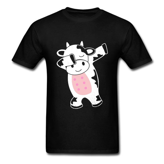 Funny Cartoon Dabbing Cow T-shirt