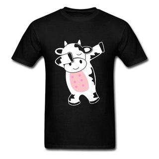 Funny Cartoon Dabbing Cow T-shirt