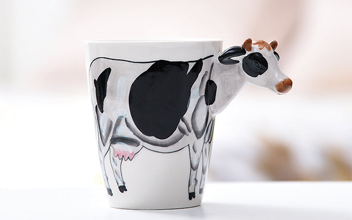 Marvelous 3D Hand-painted Cow Mug