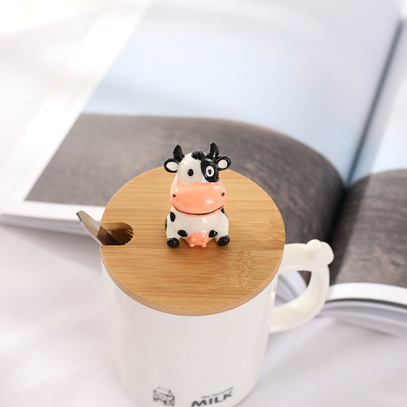 Porcelain Funny Cow Mug