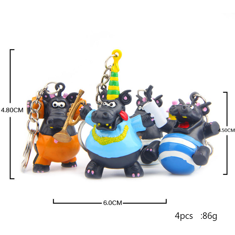 Multi-model Hands Crazy Cow's Figurines