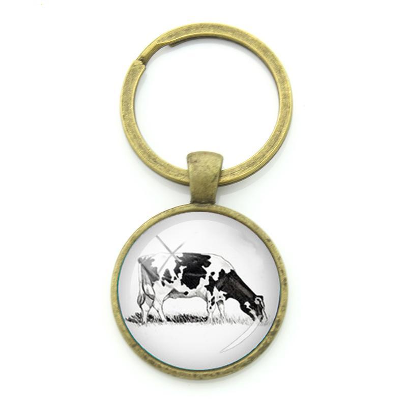 Ring Holder Glass Style Keychain