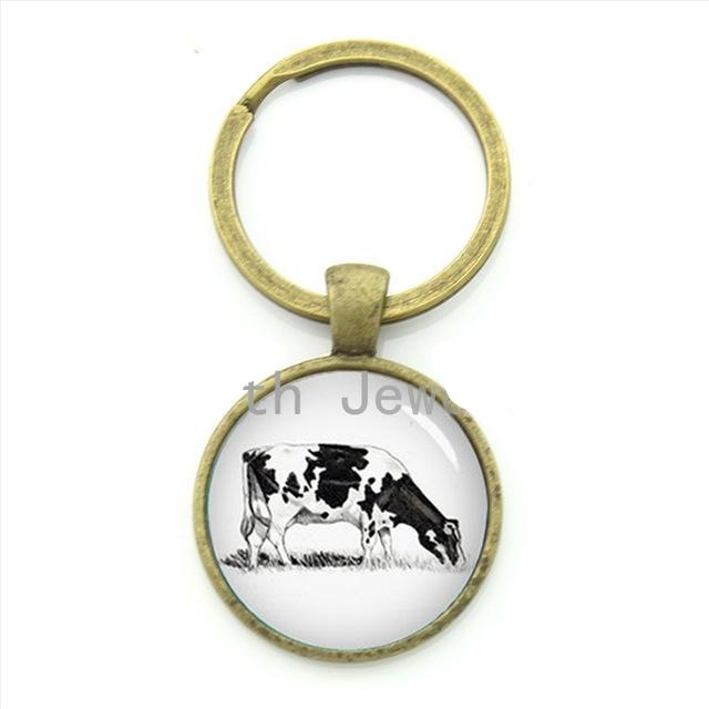 Ring Holder Glass Style Keychain