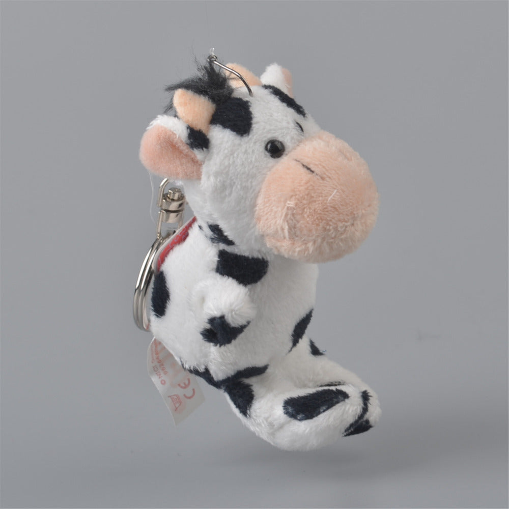 Cow Pendant Stuffed Plush Keychain