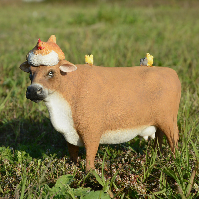 Terrarium Cow Furnishing Figurines