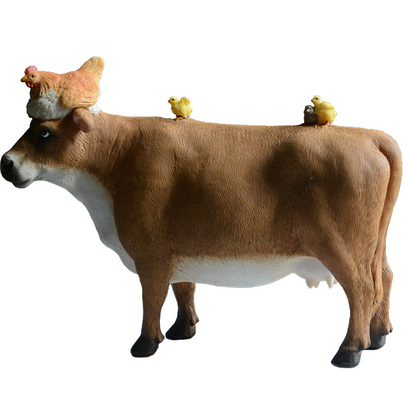 Terrarium Cow Furnishing Figurines