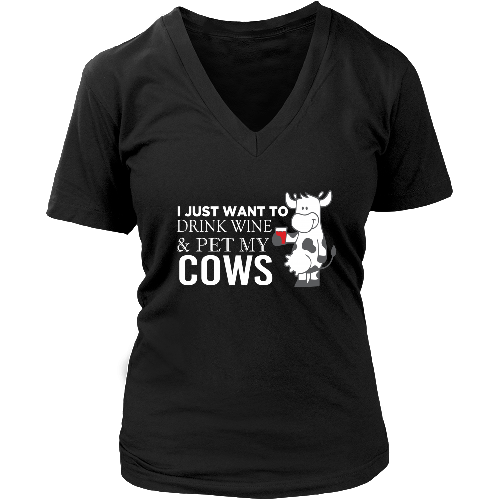 Limited Edition - I Wanted To Drink Wine & Pet My Cow