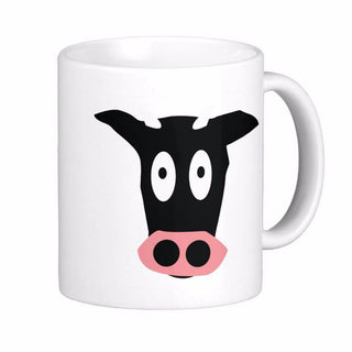 Funny Comic Cow Head Mug