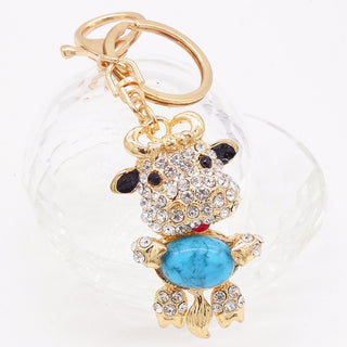Crystal Cow Keychain