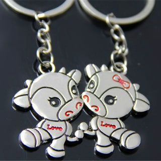 Cow Couple Pendant Keychain