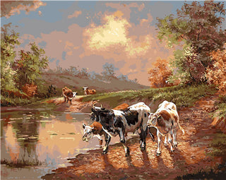 Real Cow Wall Painting