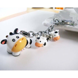 Resin Cow Keychain