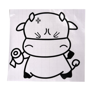 Lovely Decorative Cow Wall Art Sticker