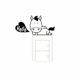 Fashion Kid Cow Vinyl Switch Sticker