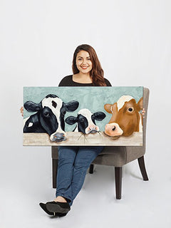 Artwork Canvass Cow Oil Painting