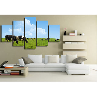 Cow Grazing Canvas Wall Art