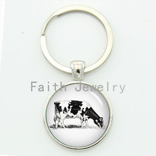 Ring Holder Glass Style Keychain