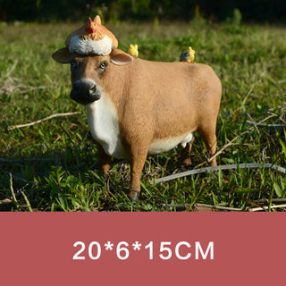 Terrarium Cow Furnishing Figurines